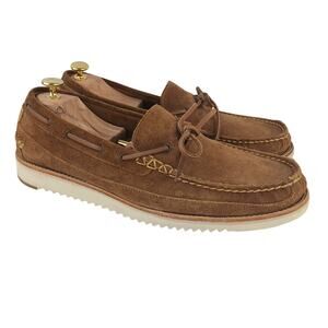 Cole Haan Men's SZ 12M Camp Brown Suede Pinch Loafers Moc Boat Shoe C36403